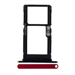 Sim Card Tray (Dual Sim) Compatible For Motorola One Hyper (XT2027-1 / 2020) (Genuine OEM) (Magenta)