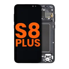 OLED Assembly With Frame Compatible For Samsung Galaxy S8 Plus (Blemish: Grade B) (Midnight Black)