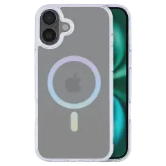 Case Slim Trance Octave tpu pc iphone 16 plus magsafe Pink/Teal 01