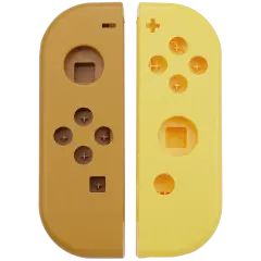 Housing Shell Compatible For Nintendo Switch Joy Con Controller (Brown / Yellow)