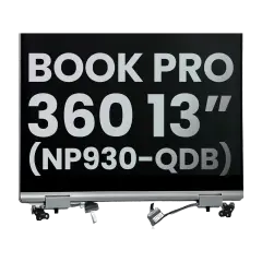 Complete LCD Display Assembly Compatible For Samsung Galaxy Book Pro 360 13" (NP930QDB) (Used OEM Pull: Grade A) (Silver)