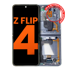 Inner OLED Assembly With Frame For Samsung Galaxy Z Flip 4 5G (US & International) (Blemish: Grade A) (Blue)