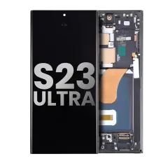 OLED Assembly With Frame For Samsung Galaxy S23 Ultra 5G (US & International) (Used OEM Pull: Grade A) (Lavender)