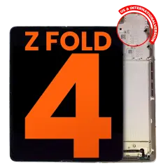 Inner OLED Assembly With Frame Compatible For Samsung Galaxy Z Fold 4 5G  (US & International) (Blemish: Grade B) (Beige)