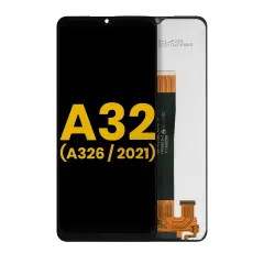LCD Assembly Without Frame Compatible For Samsung Galaxy A32 5G (A326 / 2021) (All Models) (Refurbished) (Awesome Black)