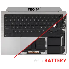 Top Case With Keyboard Compatible For MacBook Pro 14" (A2918 / Late 2023)(US Keyboard) (Space Gray)