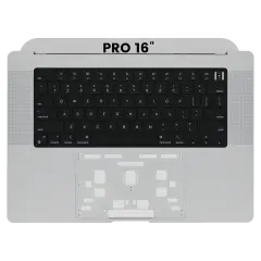 Top Case With Keyboard Compatible For MacBook Pro 16" (A2485 / Late 2021) / (A2780 / Late 2023) (US Keyboard) (OEM Pull Grade B/C) (Space Gray)