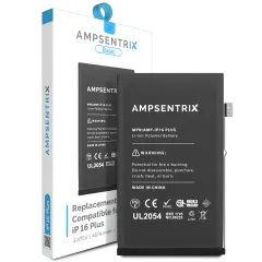 Replacement Battery Compatible For iPhone 16 Plus (AmpSentrix Basic)