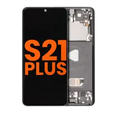 OLED Assembly With Frame Compatible For Samsung Galaxy S21 Plus 5G (Blemish: Grade D) (Phantom Black)