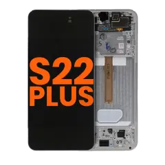 OLED Assembly With Frame Compatible For Samsung Galaxy S22 Plus 5G (Blemish: Grade B) (Phantom White)