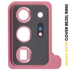 Back Camera Lens With Cover Bezel Ring Compatible For Samsung Galaxy Note 20 Ultra (Mystic Bronze)