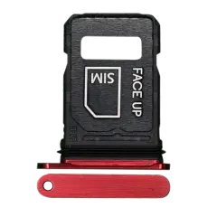 Single Sim Card Tray  Compatible For Motorola Razr Plus / Razr 60 Ultra (XT2551 / 2025) (Genuine OEM) (Rio Red) 