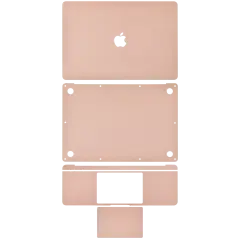 4in1 (Top, Bottom, Keyboard, Trackpad) Skin Compatible For  MacBook Air 13"Retina (A1932 / Late 2018 / Early 2019) (A2179 / Early 2020) (Rose Gold)