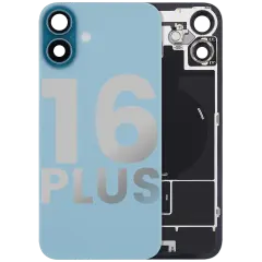 Back Glass w/ MagSafe Magnet & NFC & Flashlight Flex For iPhone 16 Plus (Used OEM Pull: Grade A) (Teal)