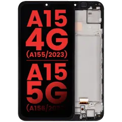 OLED Assembly With Frame Compatible For Samsung Galaxy A15 4G (A155 / 2023) / A15 5G (A156 / 2023) (Aftermarket Plus) (All Colors)