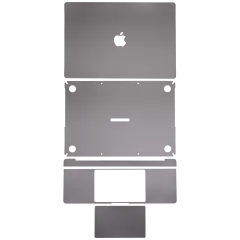 4in1 (Top, Bottom, Keyboard, Trackpad) Skin For MacBook Air 13" Retina (A2337 / Late 2020) (M1) (Space Gray)