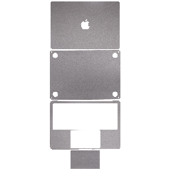 4in1 (Top, Bottom, Keyboard, Trackpad) Skin For MacBook Air 13" (A3113 / 2024) (M3) (Gray)