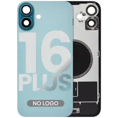 Back Glass w/ MagSafe Magnet For iPhone 16 Plus (Aftermarket) (Teal) (No Logo)