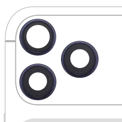 Back Camera Lens With Bracket & Bezel For iPhone 17 Pro/ 17 Pro Max (Premium) (Deep Blue)