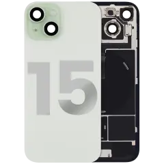 Back Glass w/ MagSafe Magnet & NFC & Flashlight Flex For iPhone 15 (Quality - OEM Pull C) (Green)