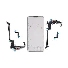USB-C Charging Port Flex Cable (pSIM) For iPhone 17 Pro Max (Genuine OEM) (UK/EU Version) (Cosmic Orange)