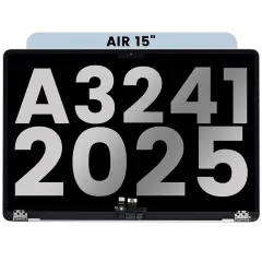 Complete LCD Display Assembly For MacBook Air 15" (A3241 / Early 2025) (Used OEM Pull: Grade A) (Sky Blue)