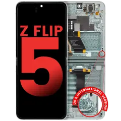 Inner OLED Assembly With Frame Compatible For Samsung Galaxy Z Flip 5 5G (F731) (US & International) (Aftermarket Plus) (Green)