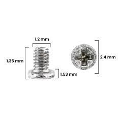 Superscrew (M1.2 x 1.35 x 2.4D x 1.53T) for iPhone 12 Pro / 12 Pro Max (Service Pack)