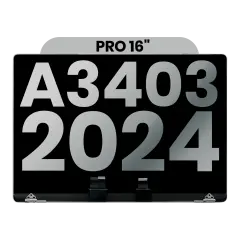 Complete LCD Display Assembly For MacBook Pro 16" (M4) (A3403 /A3186 Late 2024) (Used OEM Pull: Grade B) ( Silver)