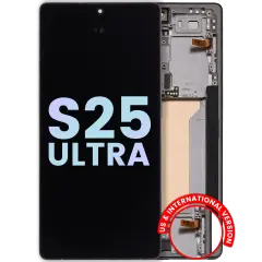 OLED Assembly With Frame For Samsung Galaxy S25 Ultra 5G (Service Pack ) (US & International) (Titanium Black)