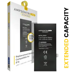 Replacement Battery For iPhone 8 (AmpSentrix Pro Extended)