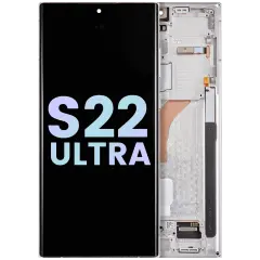 OLED Assembly With Frame For Samsung Galaxy S22 Ultra 5G (Service Pack) (Phantom White)
