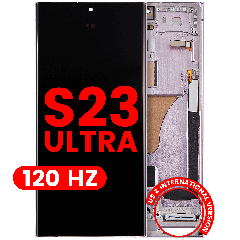 OLED Assembly With Frame For Samsung Galaxy S23 Ultra (US & International) (Aftermarket Plus) (120Hz) (Lavender)