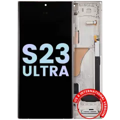 OLED Assembly With Frame For Samsung Galaxy S23 Ultra 5G (US & International) (Service Pack) (Cream)