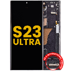 OLED Assembly With Frame For Samsung Galaxy S23 Ultra (US & International) (Refurbished) (Phantom Black)