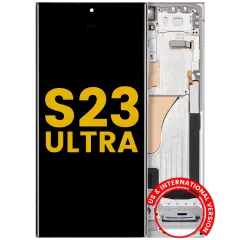 OLED Assembly With Frame For Samsung Galaxy S23 Ultra (US & International) (Refurbished) (Sky Blue)