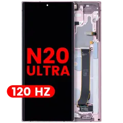 OLED Assembly With Frame For Samsung Galaxy Note 20 Ultra 5G (Aftermarket Plus) (120Hz) (Mystic Bronze)