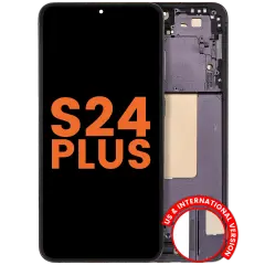 OLED Assembly With Frame For Samsung Galaxy S24 Plus 5G (US & International Version) (Blemish: Grade C) (Onyx Black)