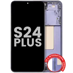 OLED Assembly With Frame For Samsung Galaxy S24 Plus 5G (US & International Version) (Used OEM Pull: Grade A) (Cobalt Violet)