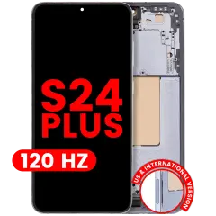 OLED Assembly With Frame For Samsung Galaxy S24 Plus 5G (US & International Version) (Aftermarket Plus) (120Hz) (Sapphire Blue)