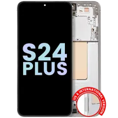 OLED Assembly With Frame For Samsung Galaxy S24 Plus 5G (US & International Version) (Service Pack) (Marble Grey)