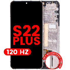 OLED Assembly With Frame For Samsung Galaxy S22 Plus 5G (US & International Version) (Aftermarket Plus) (120Hz) (Pink Gold / Violet)