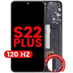OLED Assembly With Frame For Samsung Galaxy S22 Plus 5G (US & International Version) (Aftermarket Plus) (120Hz) (Phantom Black)