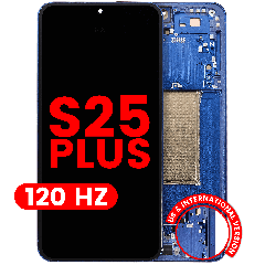 OLED Assembly With Frame For Samsung Galaxy S25 Plus 5G (US & International Version) (Aftermarket Plus) (120Hz) (Navy)