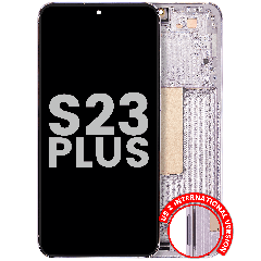 OLED Assembly With Frame For Samsung Galaxy S23 Plus 5G (US & International) (Used OEM Pull: Grade B/C) (Lavender)