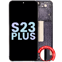 OLED Assembly With Frame For Samsung Galaxy S23 Plus 5G (US & International) (Used OEM Pull: Grade B/C) (Phantom Black)