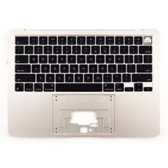 Top Case with Keyboard For MacBook Air 13" A2681 (2022)  (ISO Dutch) (Genuine OEM) (Starlight)