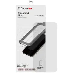 Casper Snap Tempered Glass Compatible For iPhone 14 Pro (Retail Pack) (AR Clear)