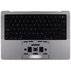 Top Case with Battery and Keyboard For MacBook  Pro 14" A2992 (2023)  (ISO Israeli) (Genuine OEM) (Space Black)