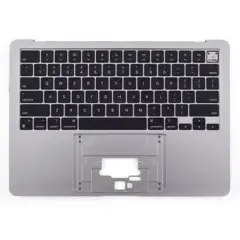 Top Case with Keyboard For MacBook Air 13" A2681 (2022)  (ISO Israeli) (Genuine OEM) (Space Gray)